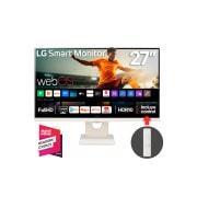 Vista frontal de Monitor Smart 27 Pulgadas IPS 100 Hz y WebOs23 + Bluetooth 27U511SA-W